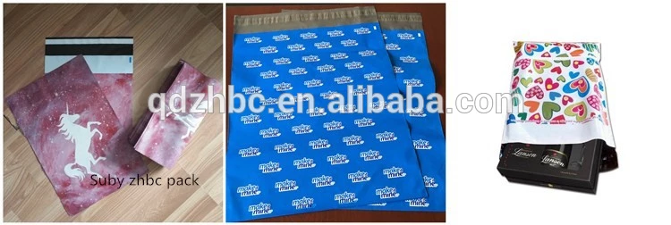 Colored self seal poly mailer envelope plastic bag for clothes shipping