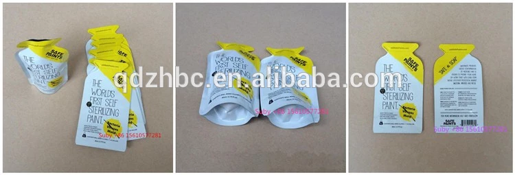 Custom aluminum foil cosmetic sheet face mask packaging bag