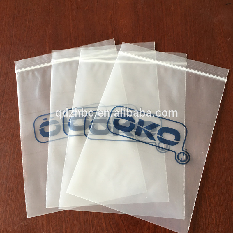 Clear Poly zipper Bag with Suffocation Warning Bag for gauze mask