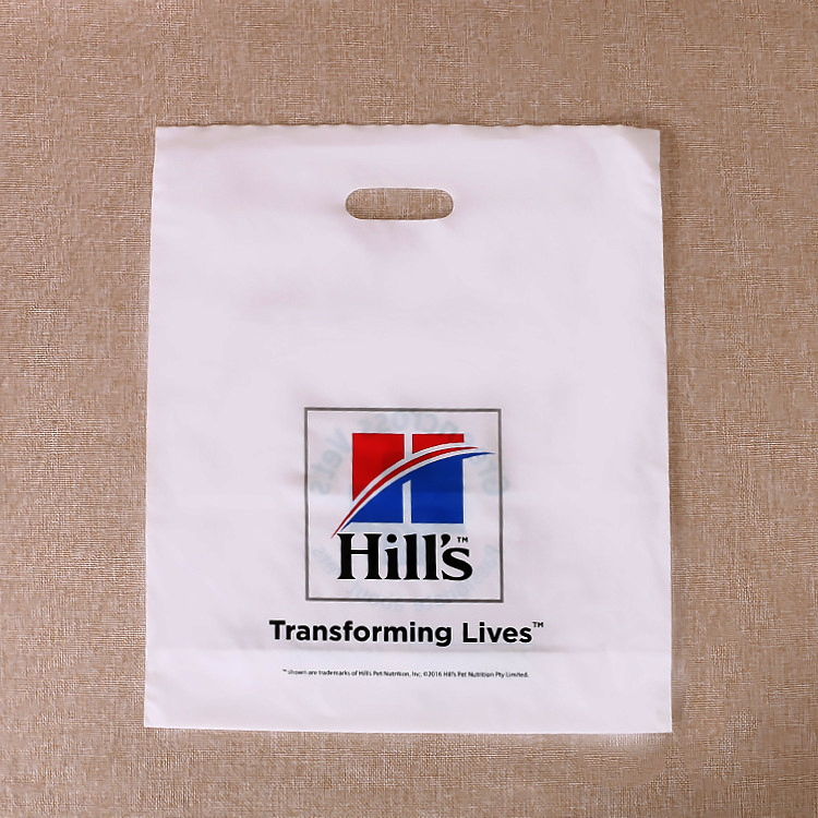 personalized customized die cut plastic shopping bag for clothing shipping