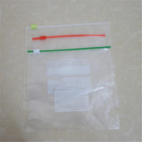 custom waterproof slider zipper a4 document clothes PE bags