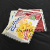 high quality 3 side seal Custom plastic frozen food packaging bag
