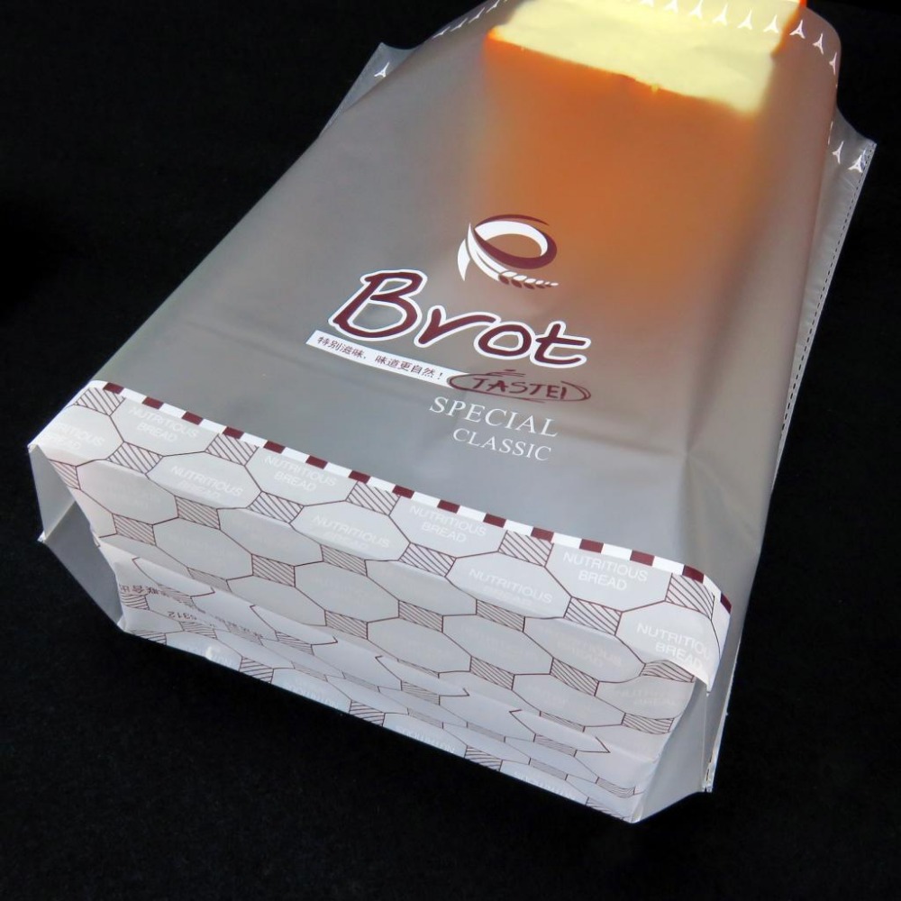 Custom printed plastic loaf bread packaging bag