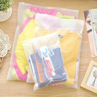 Custom slider frosted poly clothing ziplock bag