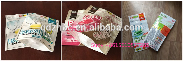 Aluminum foil stand up pouch custom underwear resealable bags
