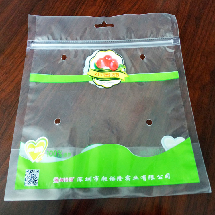 Custom Printed Plastic Fresh Fruit Snack Bags