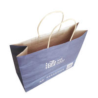 Custom Printed Kraft Paper Shopping Bags With Handle